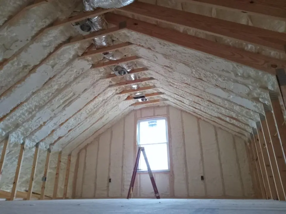 Spray foam roofing application for Crawl Space Insulation project in West Ocean City
